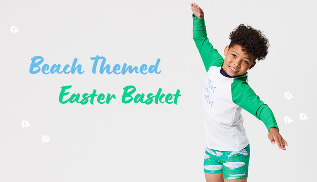 5 gift ideas for a boys swim themed Easter basket.