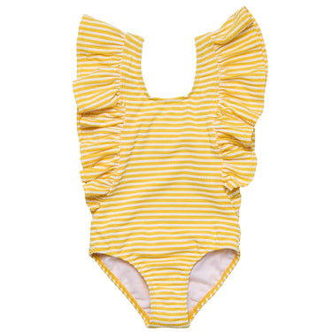 Sunshine Stripe Wide Frill Swimsuit