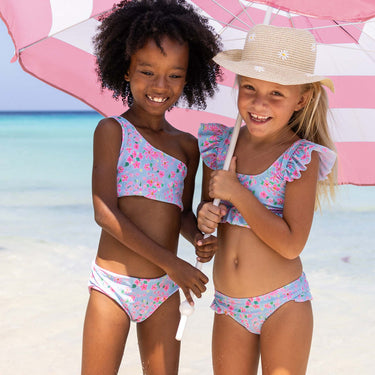 Daisy Chain Frilled Crop Bikini