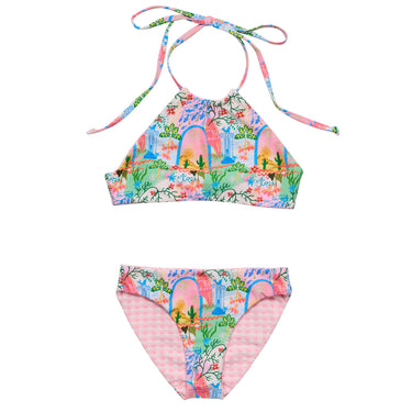 Enchanted Oasis Reversible Halter Bikini