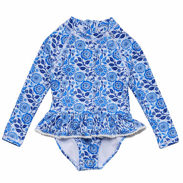 Bluebell Blooms Skirt Surf Suit