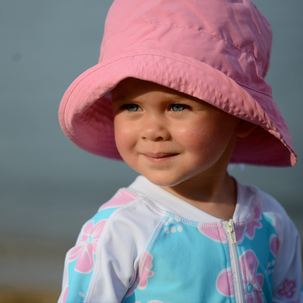 Snapper Rock Pink Sun Hat - Girl