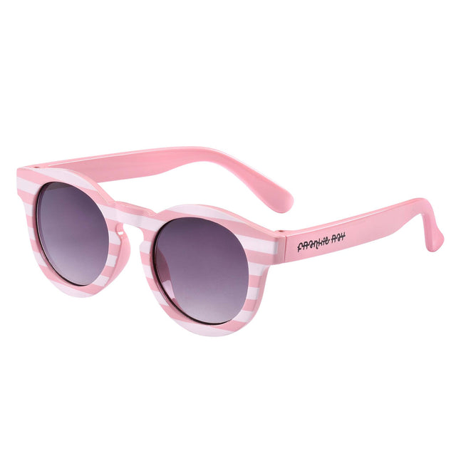 Baby Pixie Candy Stripe Round Sunglasses