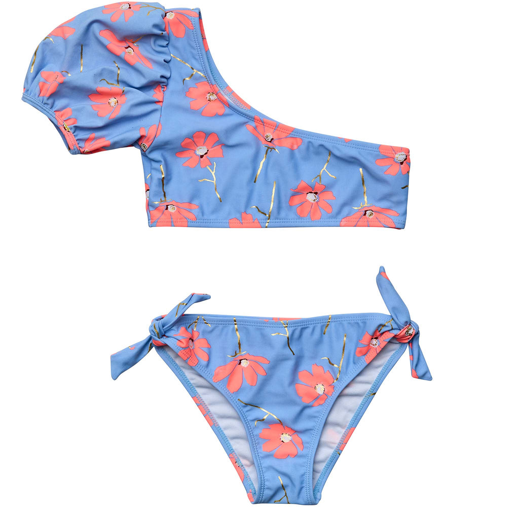 Women's Cute Two-Piece Swimsuits / One Shoulder Push-Up Bikini