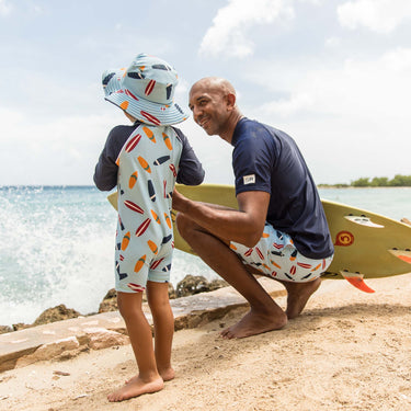 Men's Sustainable Navy Short Sleeve Rash Top