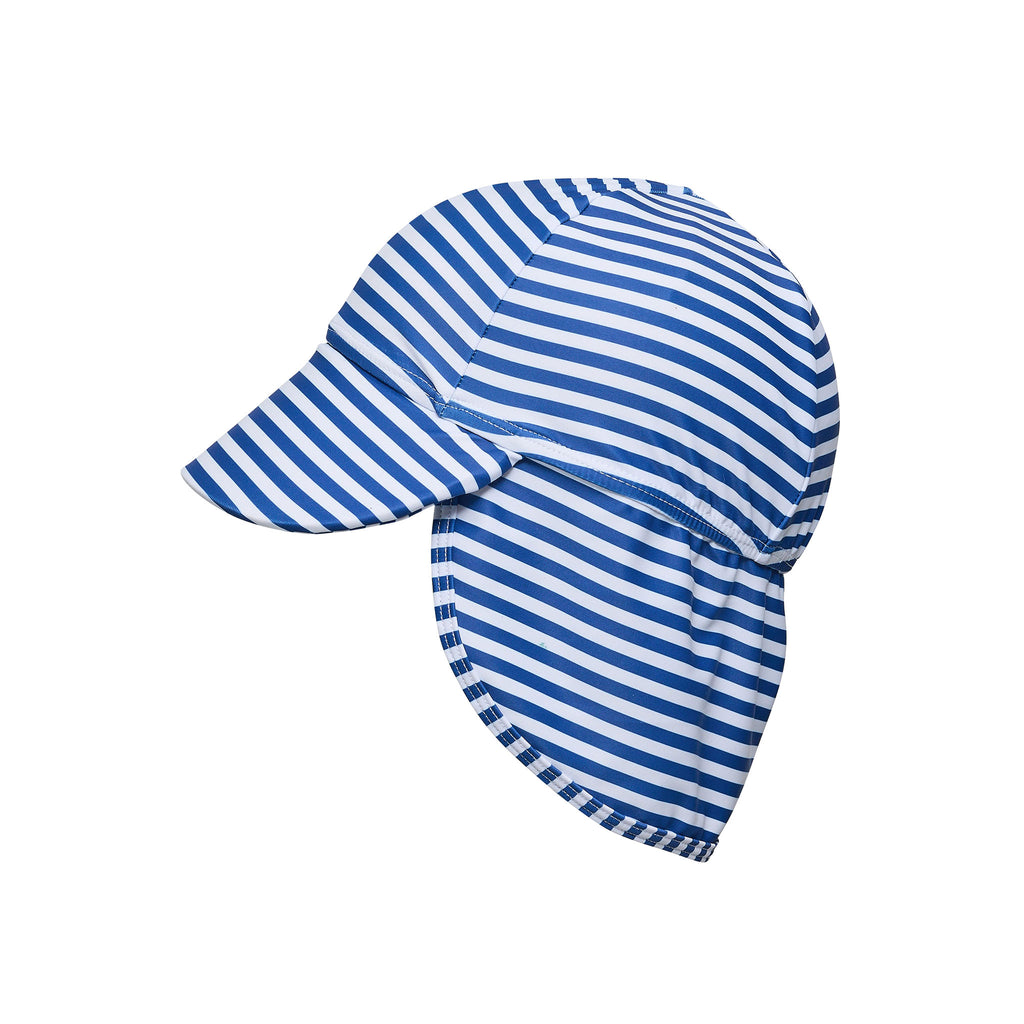 Buy Denim Stripe Floating Flap Hat by Snapper Rock online - Snapper Rock