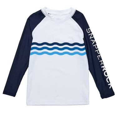 Wave Stripe LS Rash Top