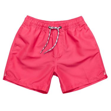 Vintage Red Comfort Lined Swim Short