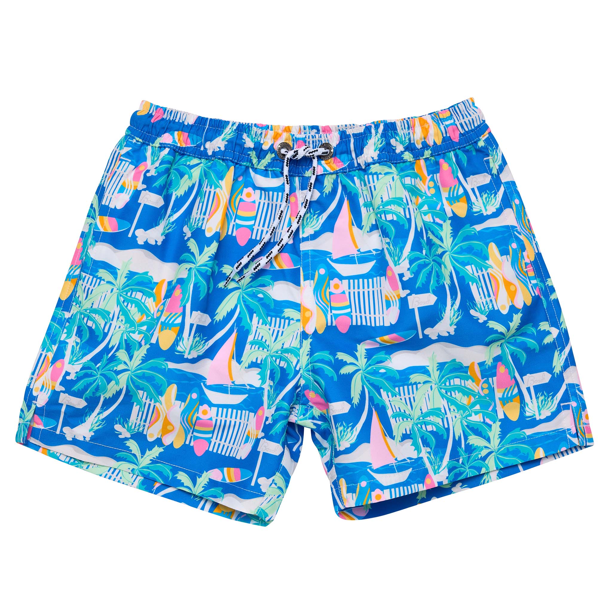Royal Dreams Men's & Boys' Surf Swim Shorts – Summer Beach Holiday Colored Shorts – S-2XL