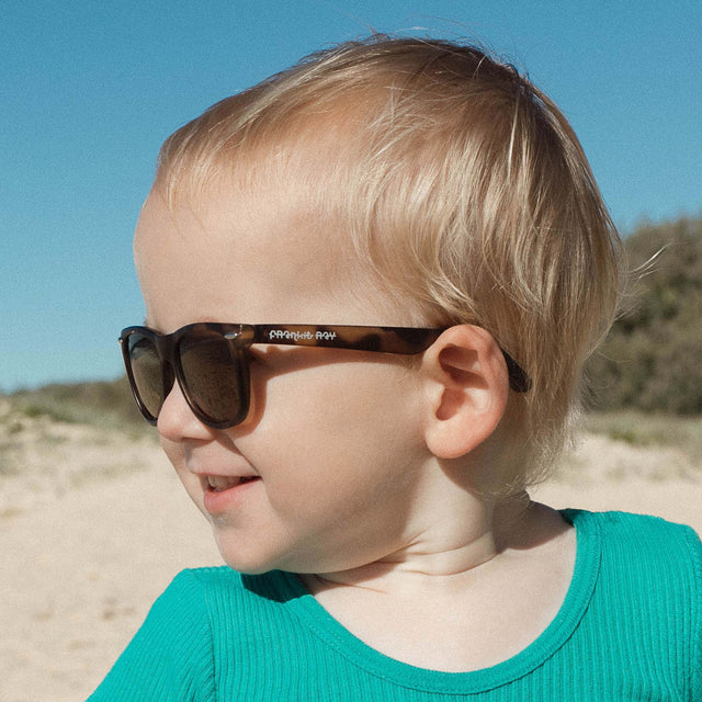 Baby Gadget – Sonnenbrille in Schildpatt-Optik in Khaki