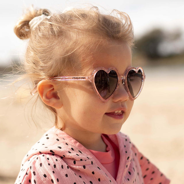 Kids Heart Sparkle Sunglasses
