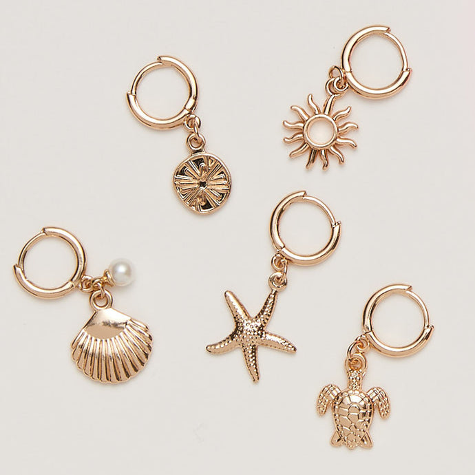 Five piece charm pack for triangle bikinis.