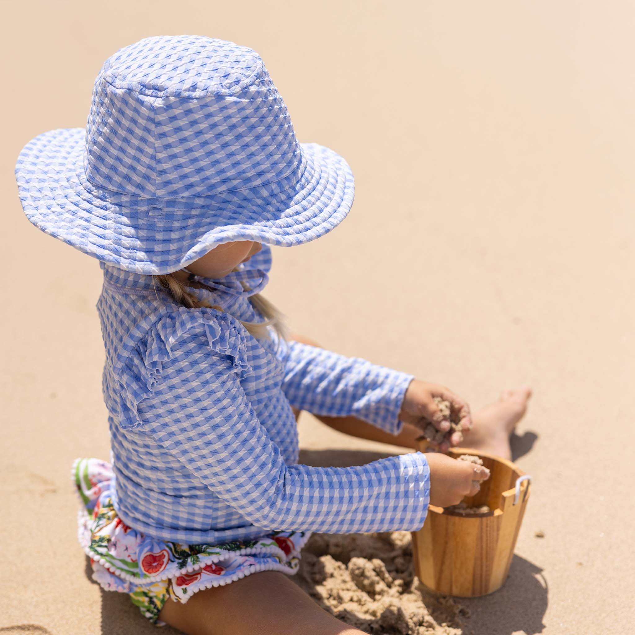 Hat Snapper Seaside Gingham Reversible Bucket Hat – Snapper Rock