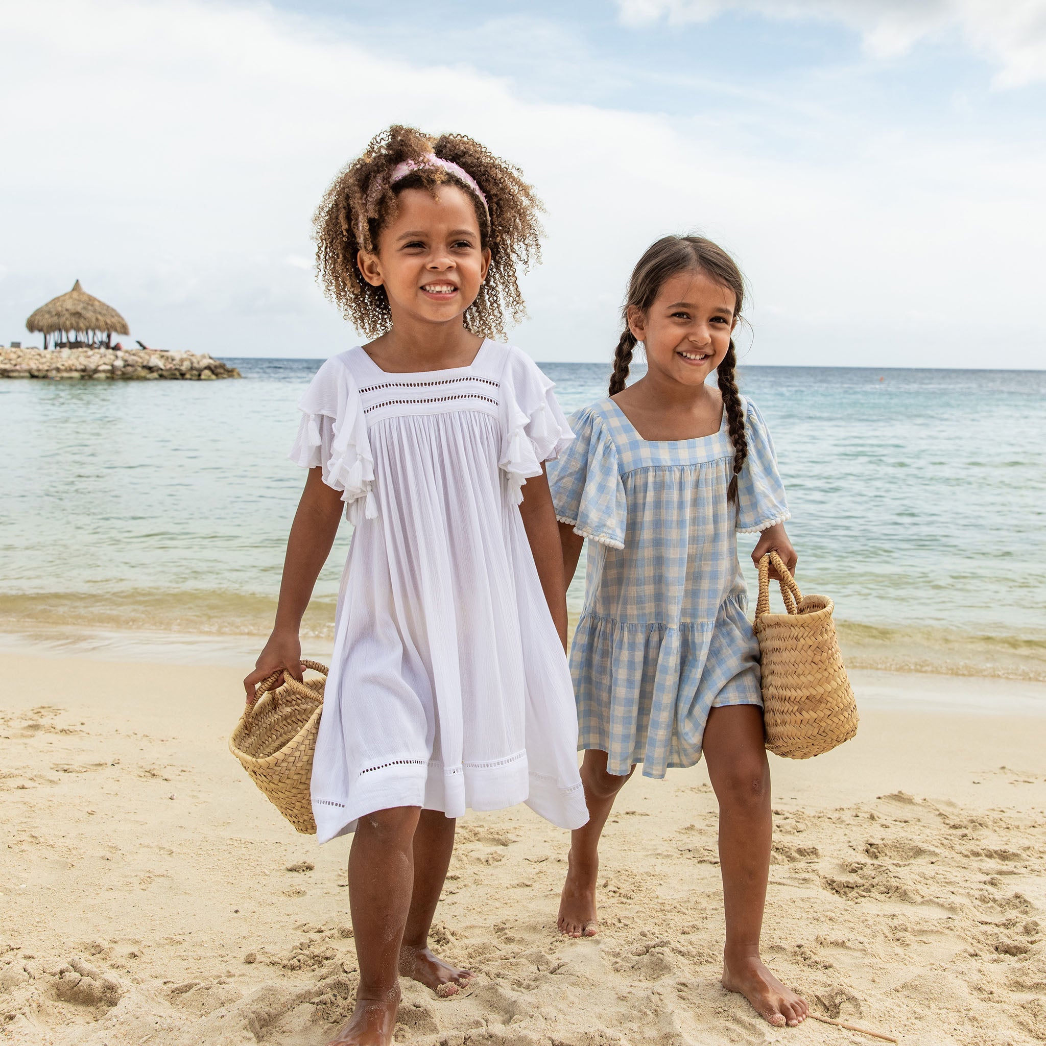 Honeymoon Beach Dresses For Girls Girls Dress Ocean Friends Print Dress Coastal Themed Baby Honeymoon Beach Dresses For Girls Girls Dress Ocean Friends Print Dress Coastal Themed Baby