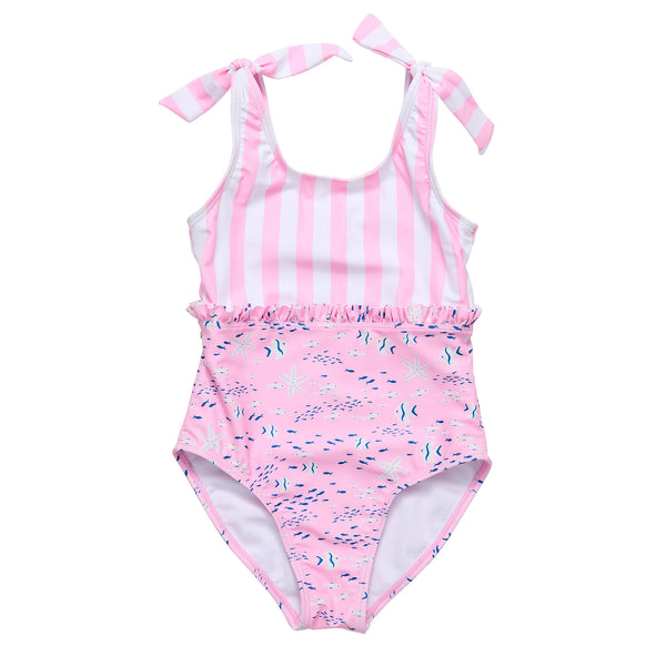 Buy Pink Sea Shoulder Tie Swimsuit By Snapper Rock Online - Snapper Rock