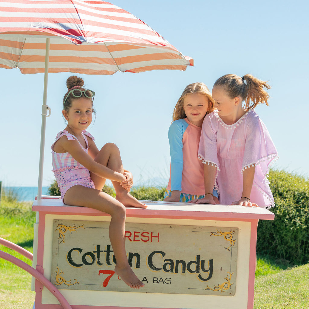 Buy Pink Sea Shoulder Tie Swimsuit by Snapper Rock online - Snapper Rock