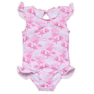 Pink Lagoon Frill Swimsuit