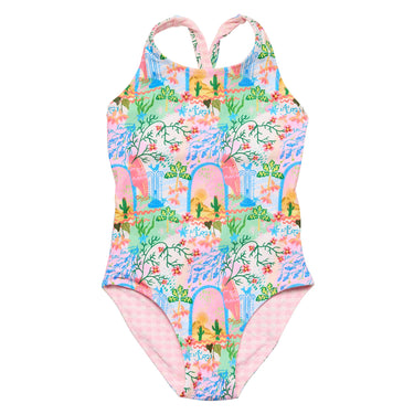 Enchanted Oasis Reversible X Back Swimsuit
