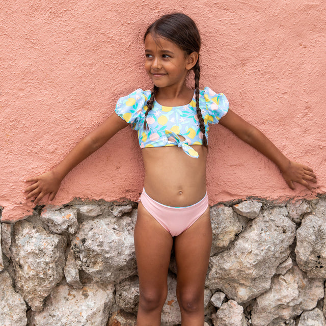 Lemon Drops Knot Front Bikini | Snapper Rock