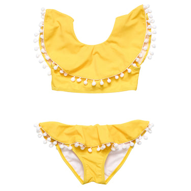 Hello Yellow Flounce Bikini