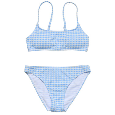 Seaside Gingham Teen Crop Bikini