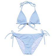 Seaside Gingham Charm Triangle Bikini