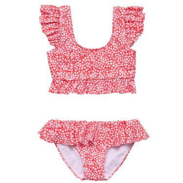 Ditsy Bloom Frilled Crop Bikini
