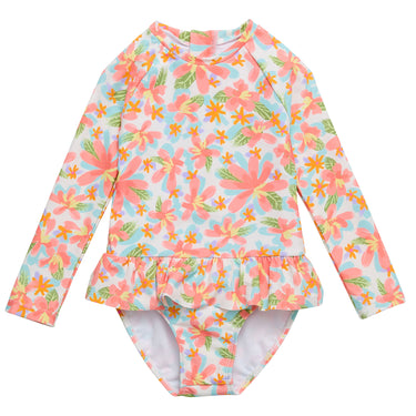 Hawaiian Luau Sustainable LS Surf Suit