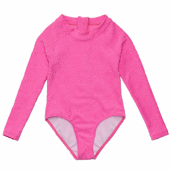 サーフィン・ボディボード The RLM rubber KID'S MODEL FULL SUITS Bubblegum Bloom LS Surf Suit | Snapper Rock