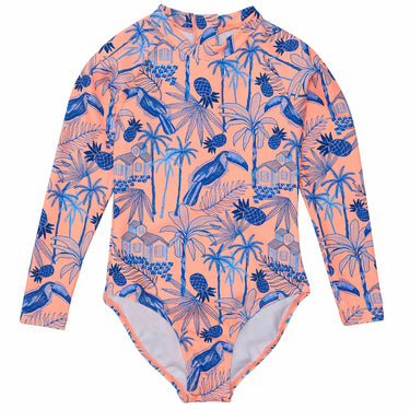 Tropicana Vacay Sustainable LS Surf Suit