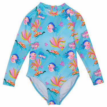 Kaleido Fish Sustainable LS Surf Suit