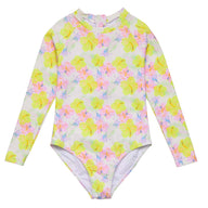 Aloha Vacay Recycled LS Surf Suit