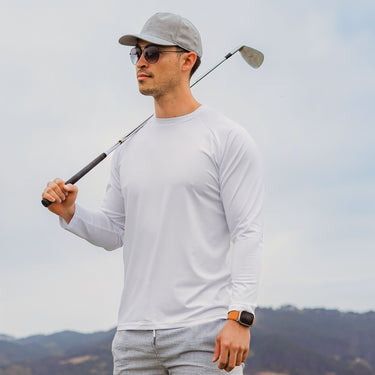 Mens Classic White LS Outbound Tee