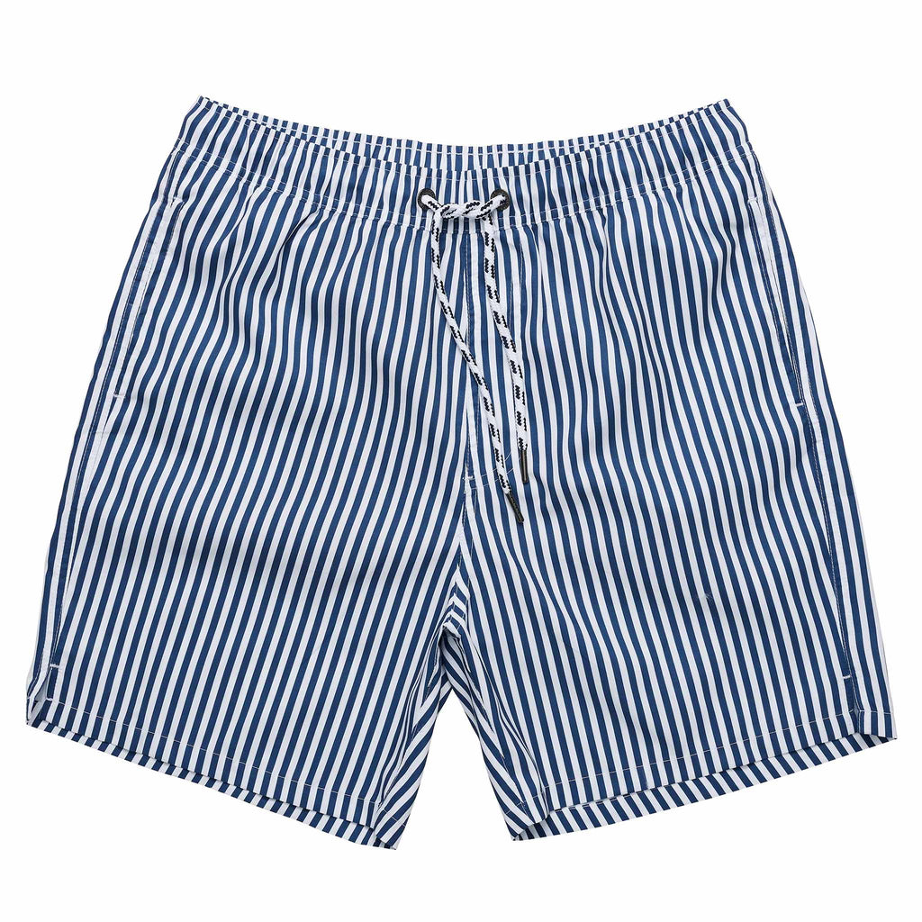 Buy Mens Denim Stripe Comfort Lined Swim Short by Snapper Rock online ...