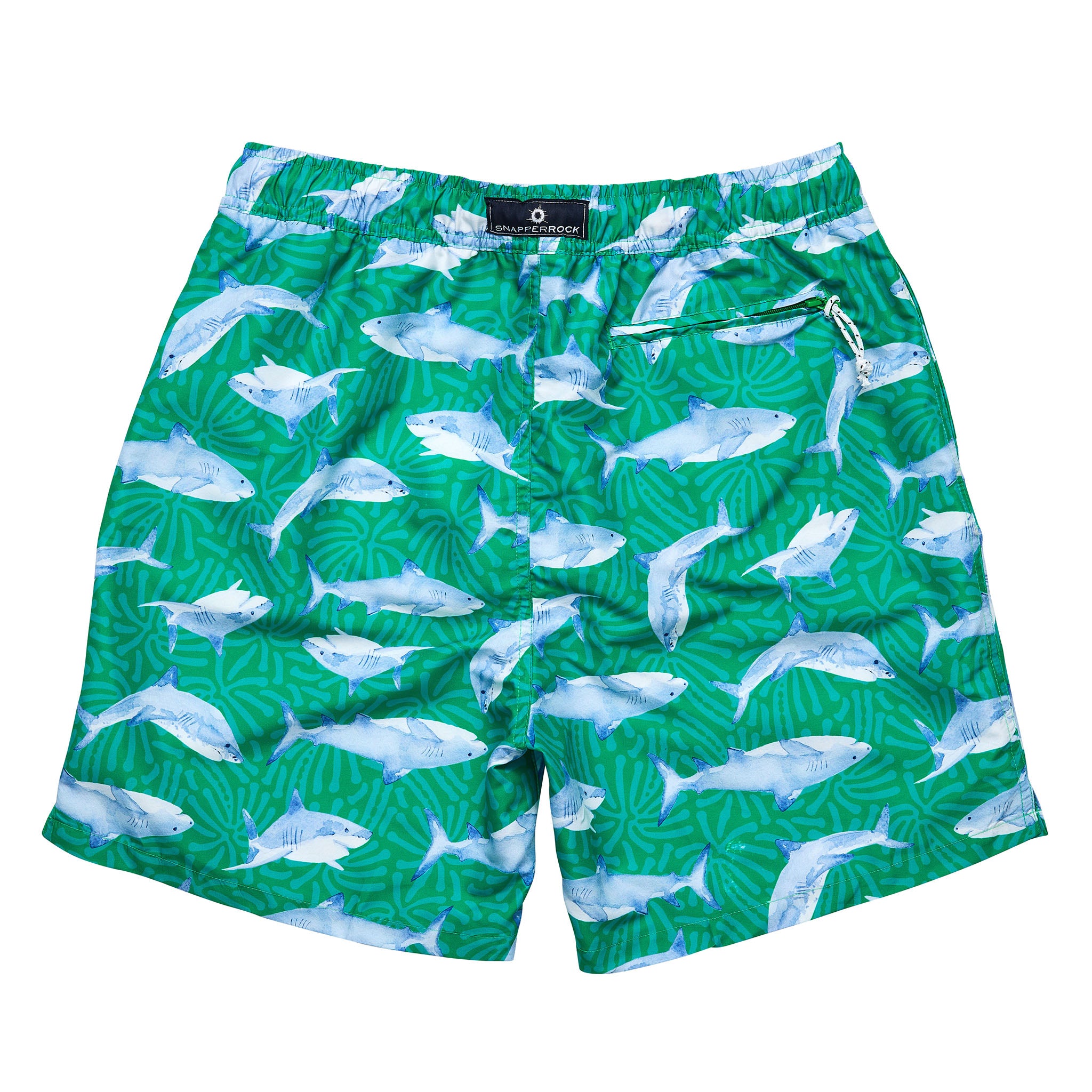 Sharks At Snapper Rocks Mens Reef Shark Swim Short | Snapper Rock