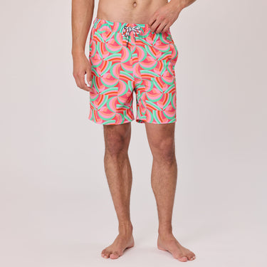 Mens Geo Melon Sustainable Swim Short