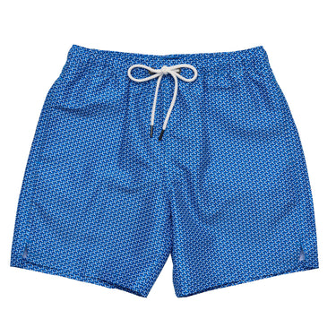 Mens Geo Grid Swim Short