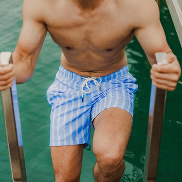 Mens Ocean Drive Stripe Swim Short