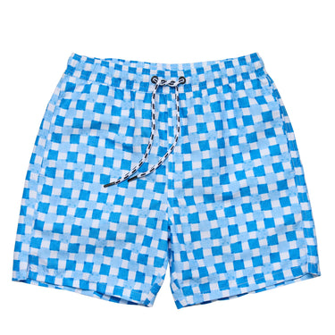 Mens Ocean Grid Swim Short