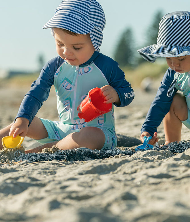 Why UPF50+ swimwear is essential for your baby.