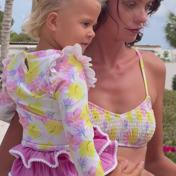 Aloha Vacay Recycled Ruffle Set and Womens Bikini Video