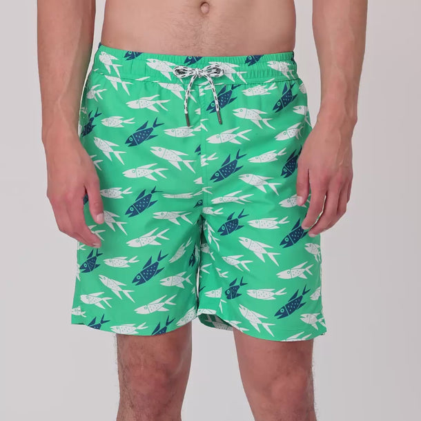 Mens Off The Hook Swim Short Video