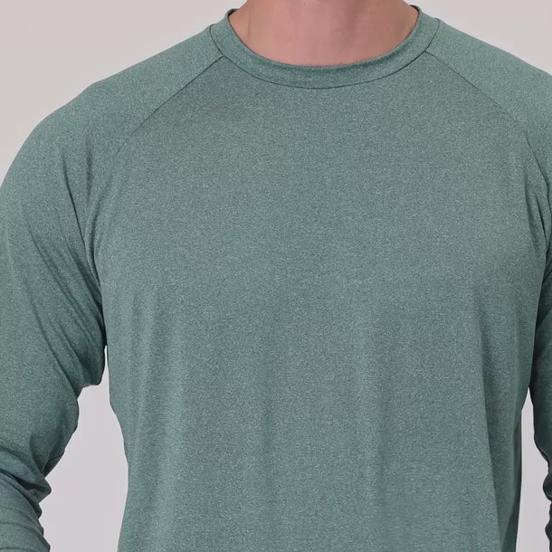 Mens Kiwi Green LS Outbound Tee Video