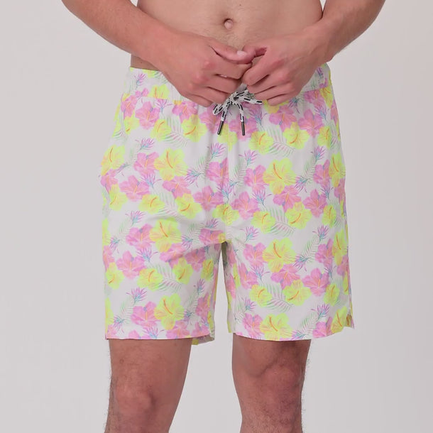Mens Aloha Vacay Recycled Swim Short Video