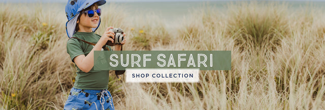 Surf Safari boys swimwear collection