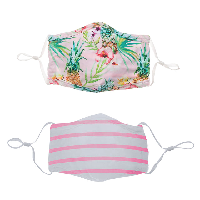 Face Mask Tropicana & Candy Stripe 2 pack