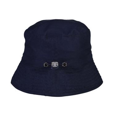 Blue hat with toggle