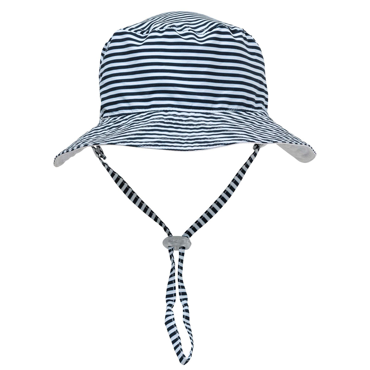 NWT HATATTACK REMY MULTI BUCKET HAT IN NAVY STRIPE Mulberry | Horizontal Striped Bucket Hat | Brighton Blue  main image 2