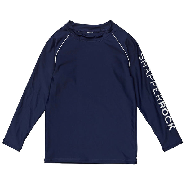 Buy Navy Sustainable LS Rash Top by Snapper Rock online - Snapper Rock