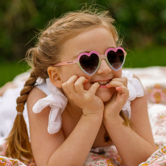 Kinder-Herz-Regenbogen-Sonnenbrille
